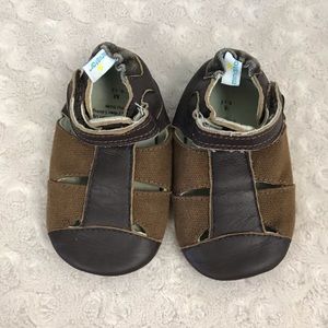 Ministar Baby Boy Sandals Brown 6-12 Month Leather